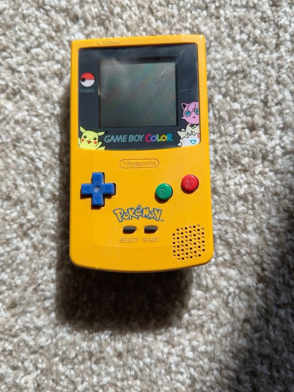 Working! Nintendo GameBoy Color Pokemon Pikachu Edition Yellow/Blue